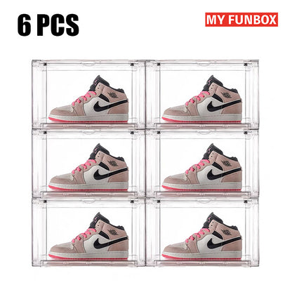 6 PCS Premium Acrylic Sneaker Display Boxes