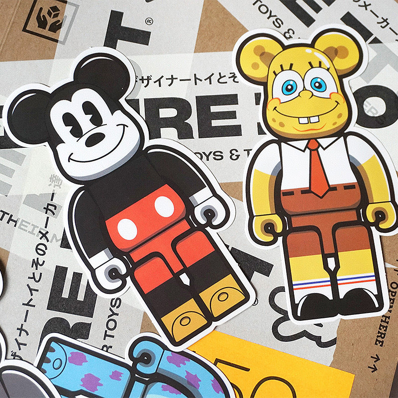 10 Random Bearbrick Stickers Vinyl Decals