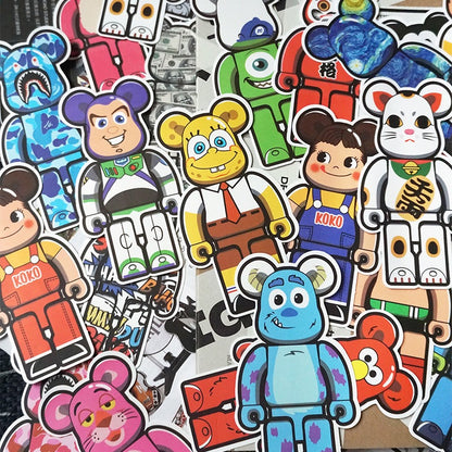 10 Random Bearbrick Stickers Vinyl Decals