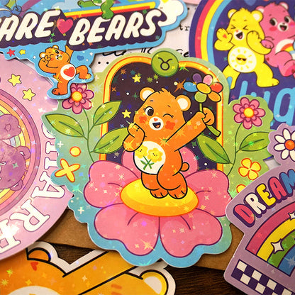 10 Random Care Bears Stickers Vinyl Decals