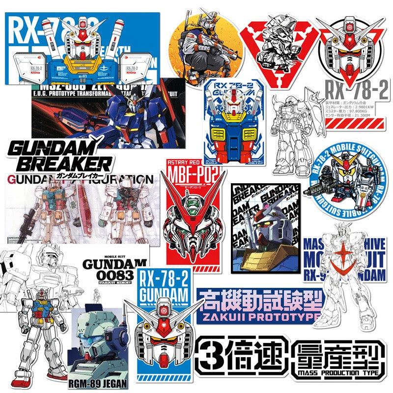 10 Random GUNDAM Stickers Vinyl Decals