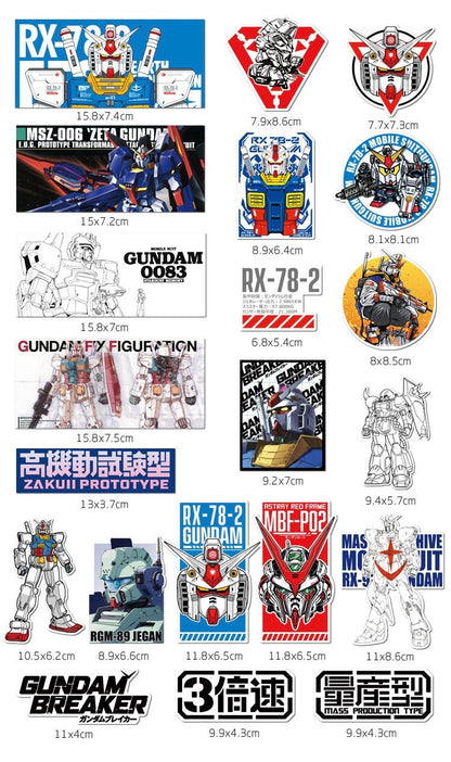 10 Random GUNDAM Stickers Vinyl Decals