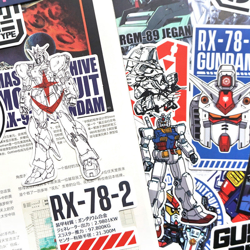 10 Random GUNDAM Stickers Vinyl Decals