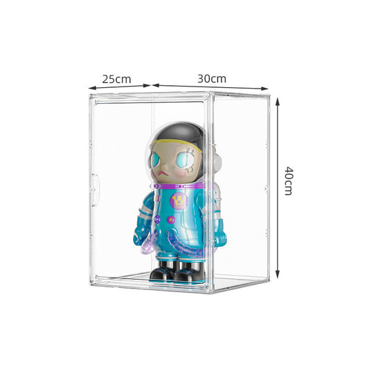 Transparent 400% Molly Labubu Display Box Container - 40cm Height Version