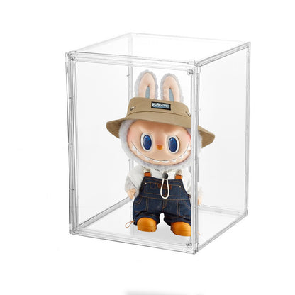 Transparent 400% Molly Labubu Display Box Container