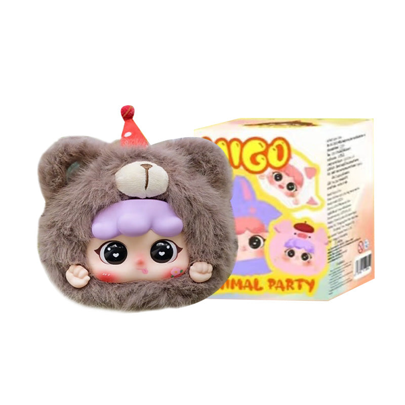 Migo Animal Party Series Zipper Plush Blind Box