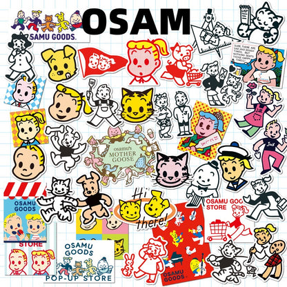 10 Random Osamu Goods Stickers Vinyl Decals