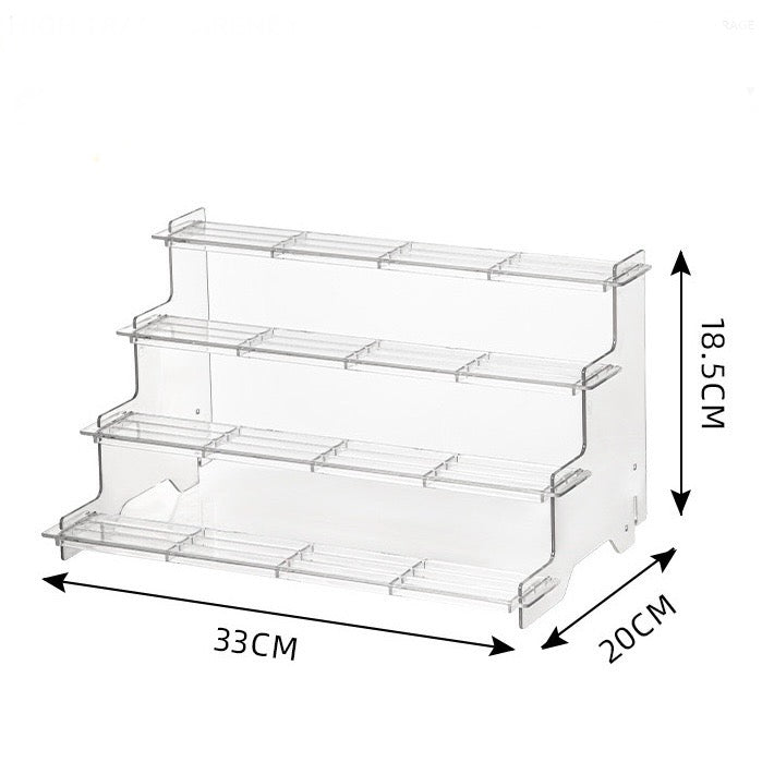 Transparent 4-Tier Display Case