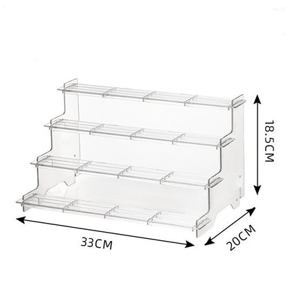 Transparent 4-Tier Display Case