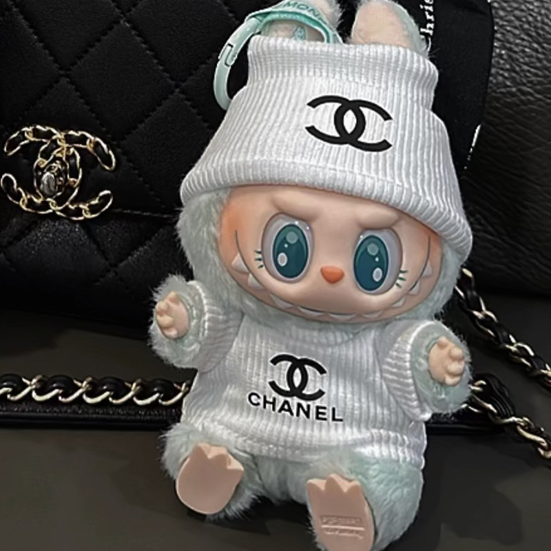 POP MART The Monsters Labubu Fashion Dress - Chanel Style White Top + White hat