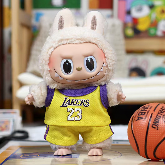 POP MART The Monsters Labubu Fashion Dress - Lakers #23 jersey