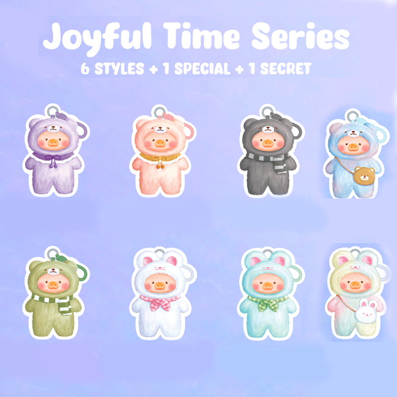 LuLu the Piggy – Joyful Time Series PVC Plush Keychain Blind box