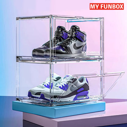 Premium Transparent Acrylic Sneaker Display Box (1 box)